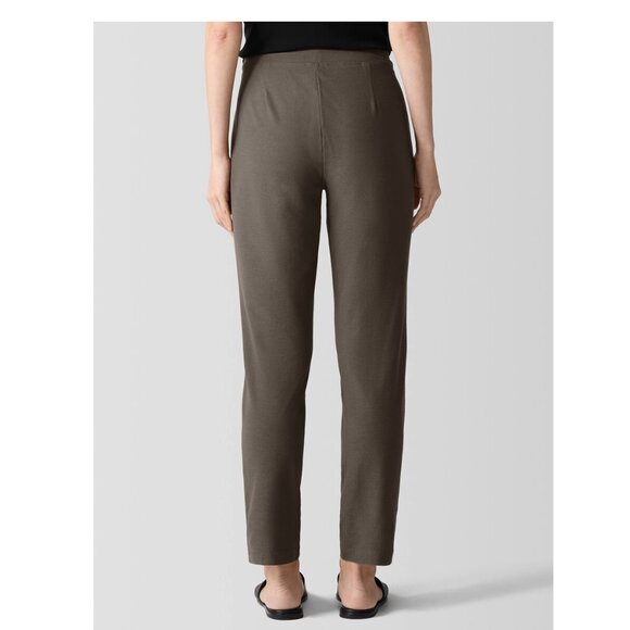 Eileen Fisher | Washable Stretch Crepe Slim Pant - Picture 3 of 13